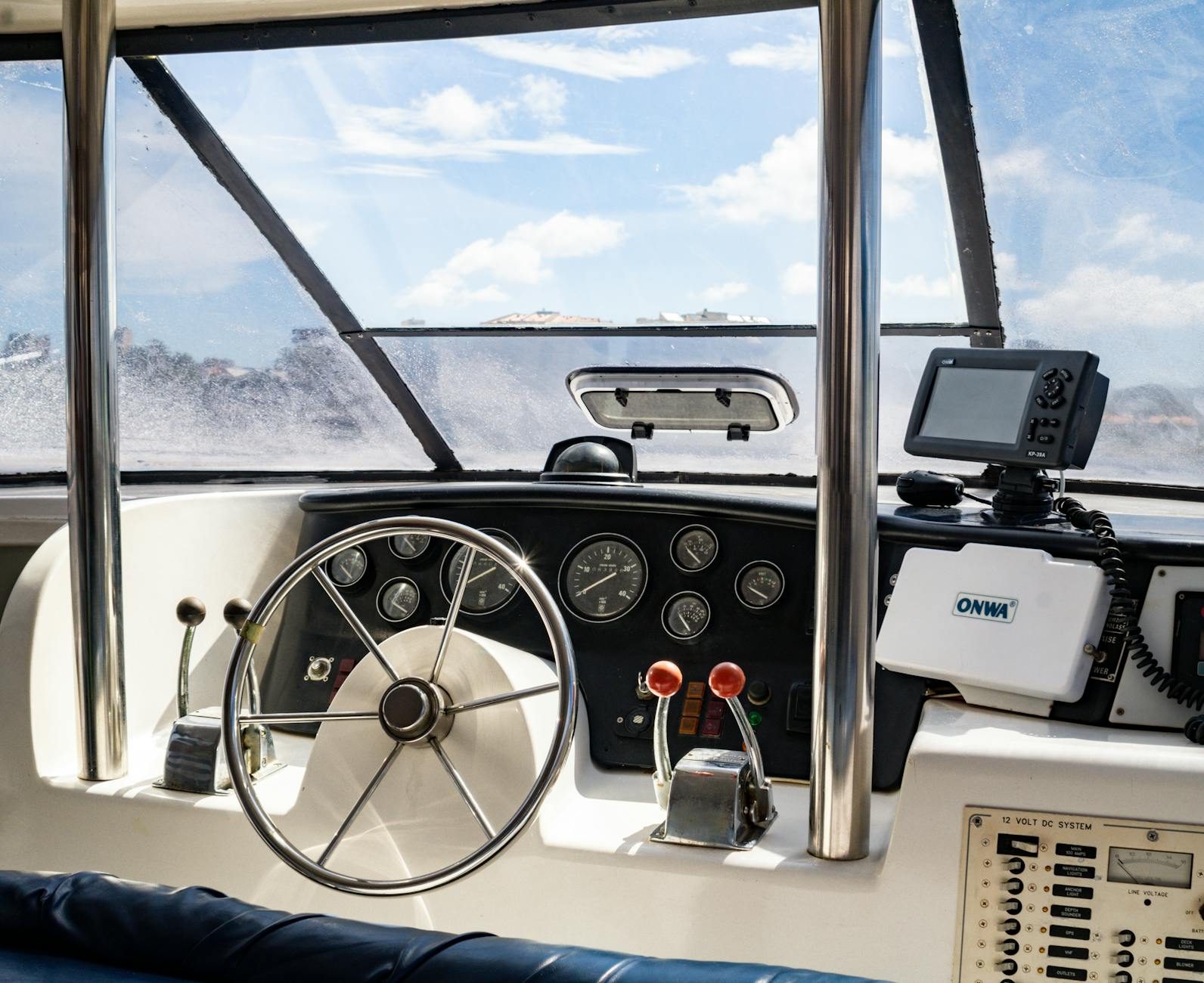 Yacht engine room controls